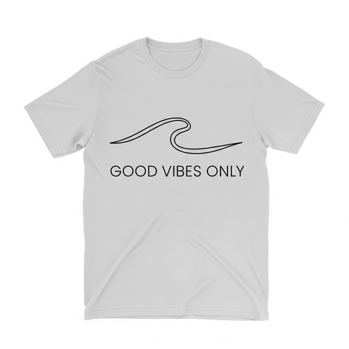 **"Good Vibes Only - Minimalist Unisex Tişört"**